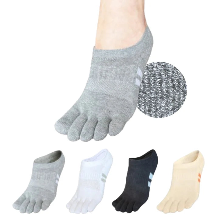 Soxsense | Cushioned No-Show Toe Socks, 4 Pairs