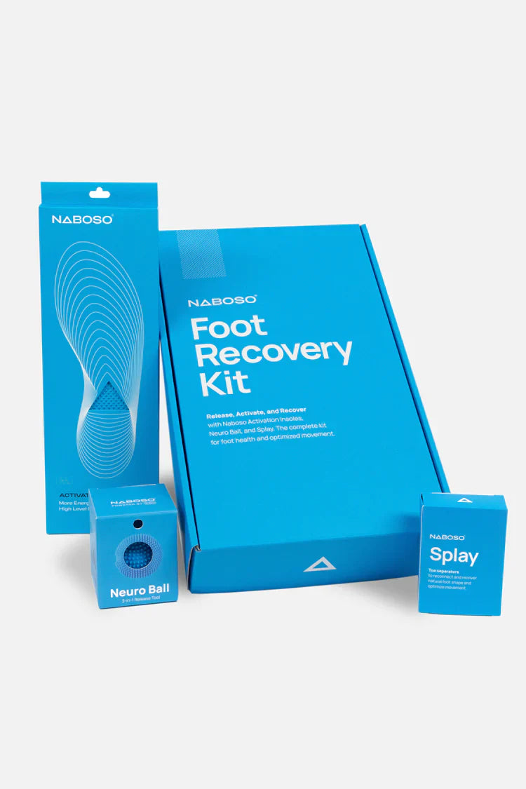 Naboso Foot Recovery Kit including 1 Pair of Naboso Activation Insoles; 1 Pair of Naboso Splay, Naboso Neuro Ball