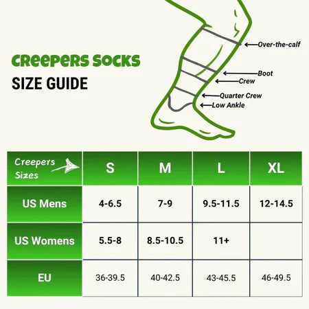 Creepers | Merino Toe Socks 2.0 - Crew Length