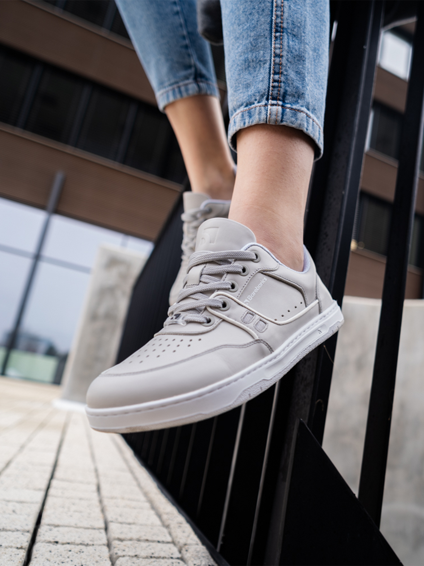 Barefoot Sneakers Barebarics Arise - Light Grey Women's