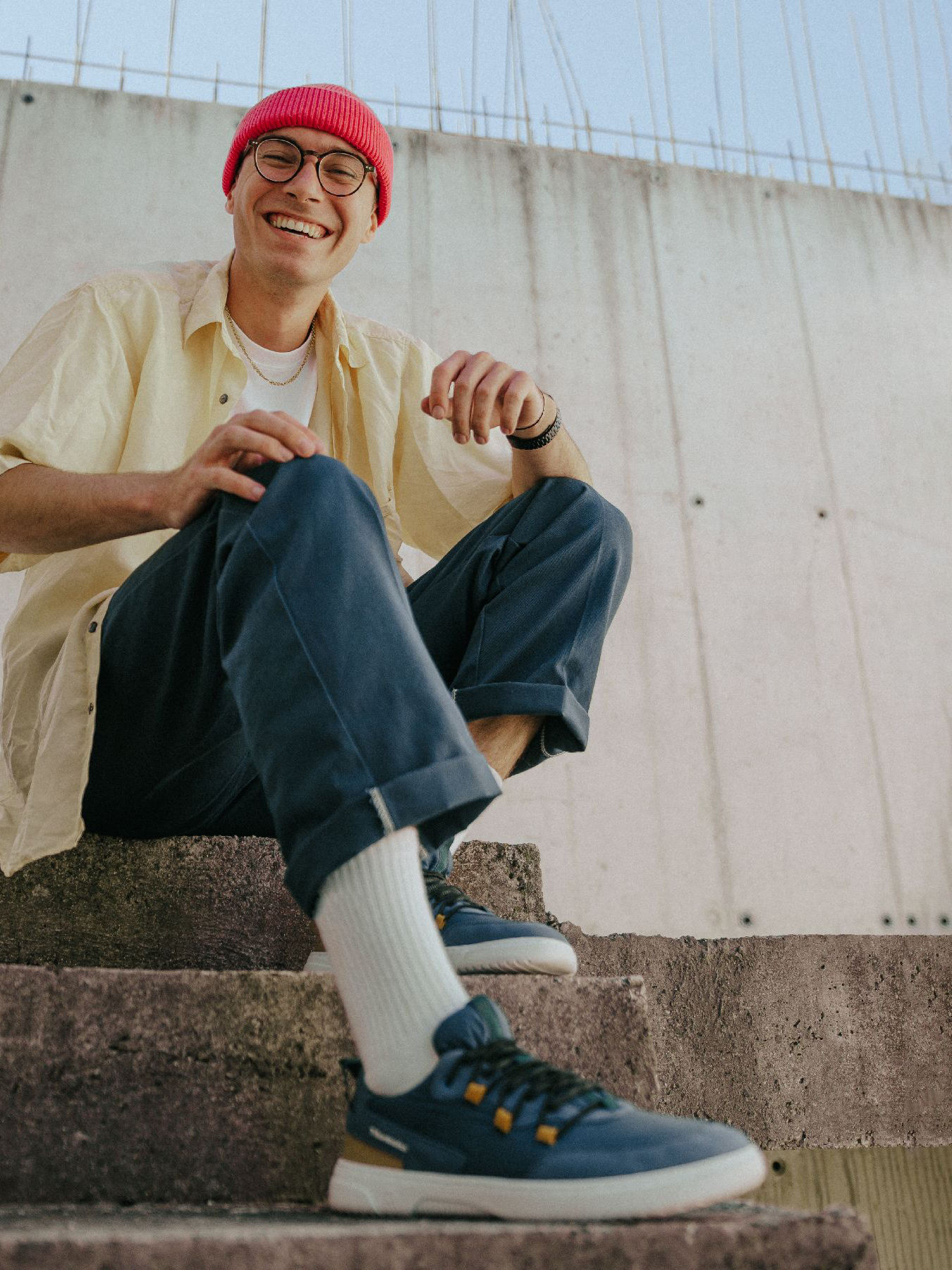 Barefoot Sneakers Revive - Blue & White