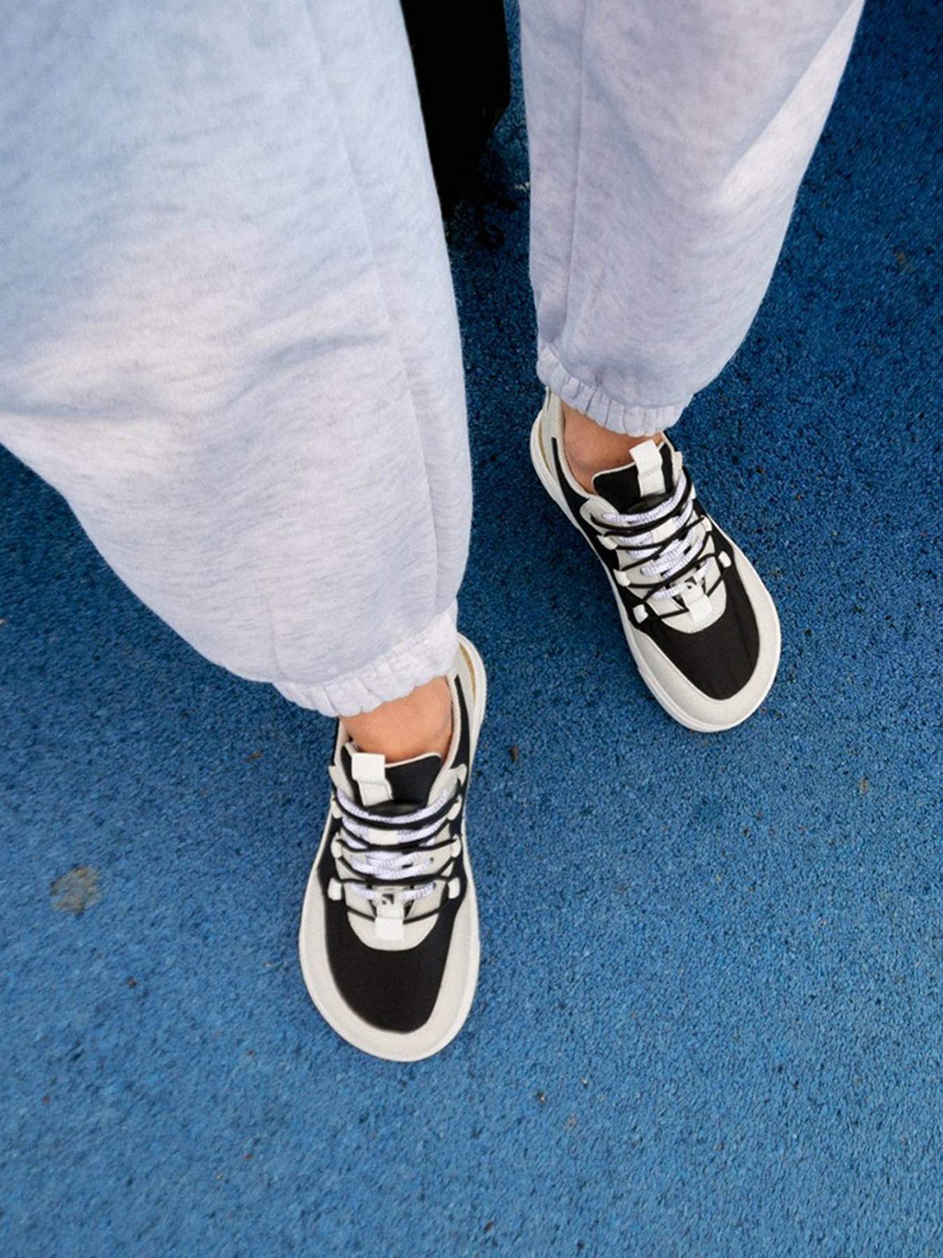 Barefoot Sneakers Revive - Light Grey & Black