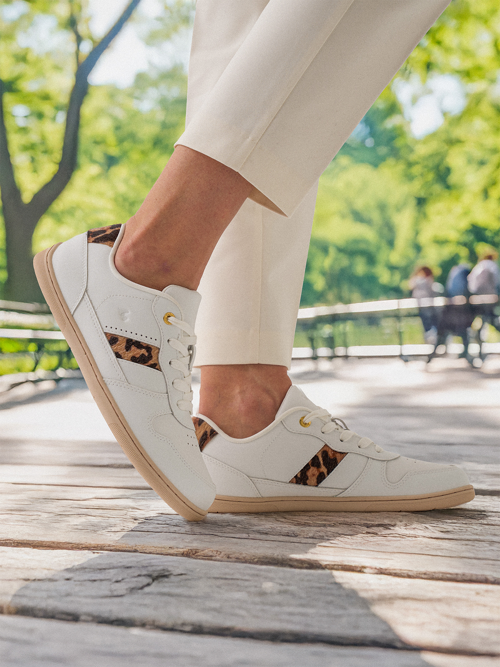 Barefoot Sneakers Be Lenka Cellestia - White & Leopard