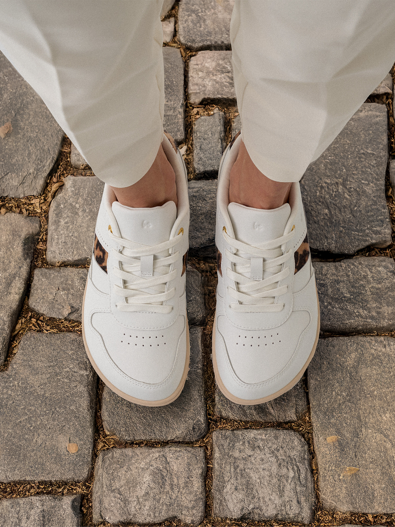 Barefoot Sneakers Be Lenka Cellestia - White & Leopard