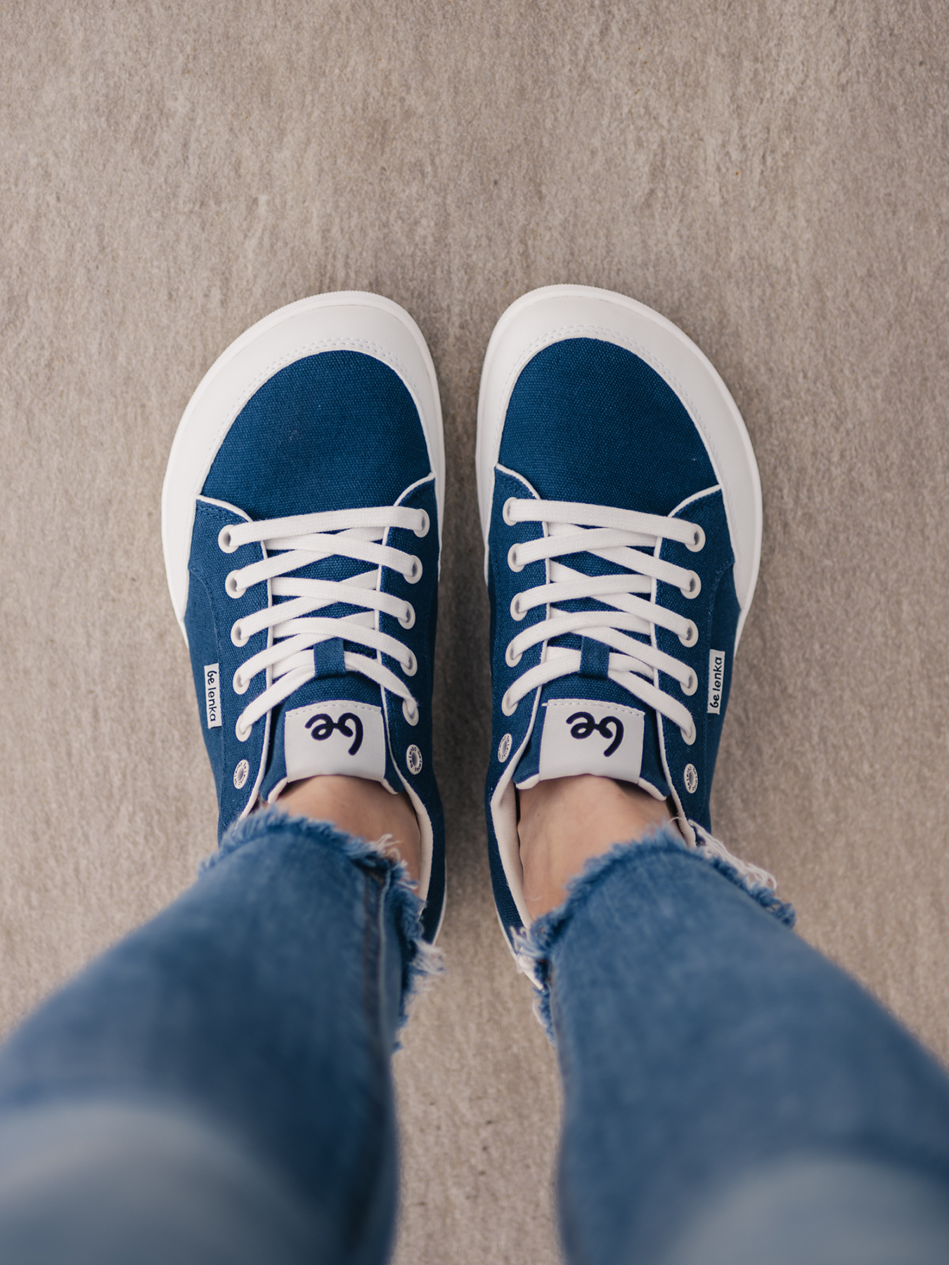 Barefoot Sneakers Rebound - Dark Blue & White