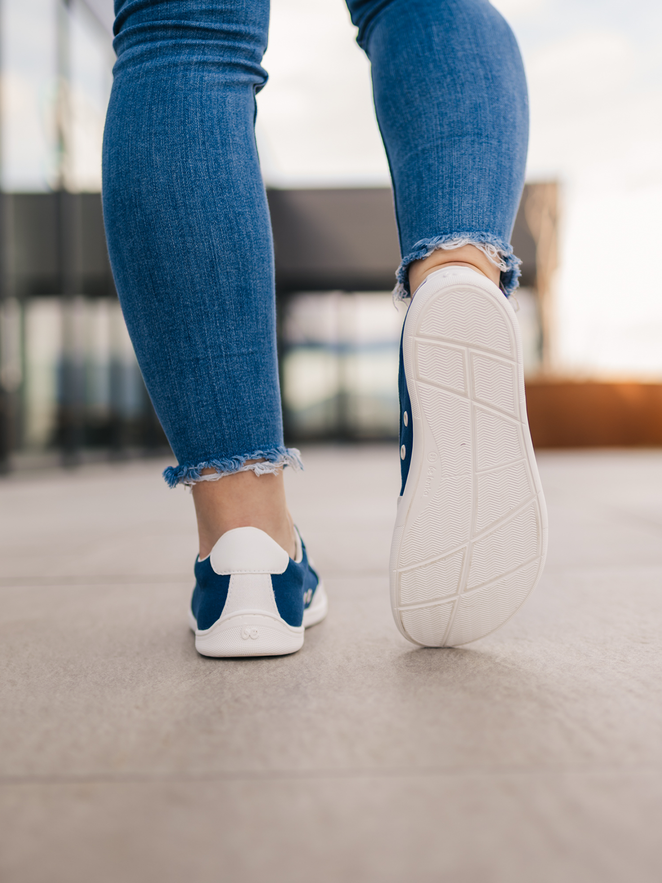 Barefoot Sneakers Rebound - Dark Blue & White
