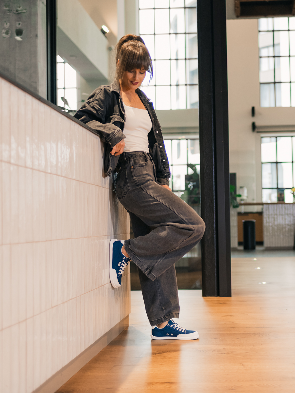 Barefoot Sneakers Rebound - Dark Blue & White