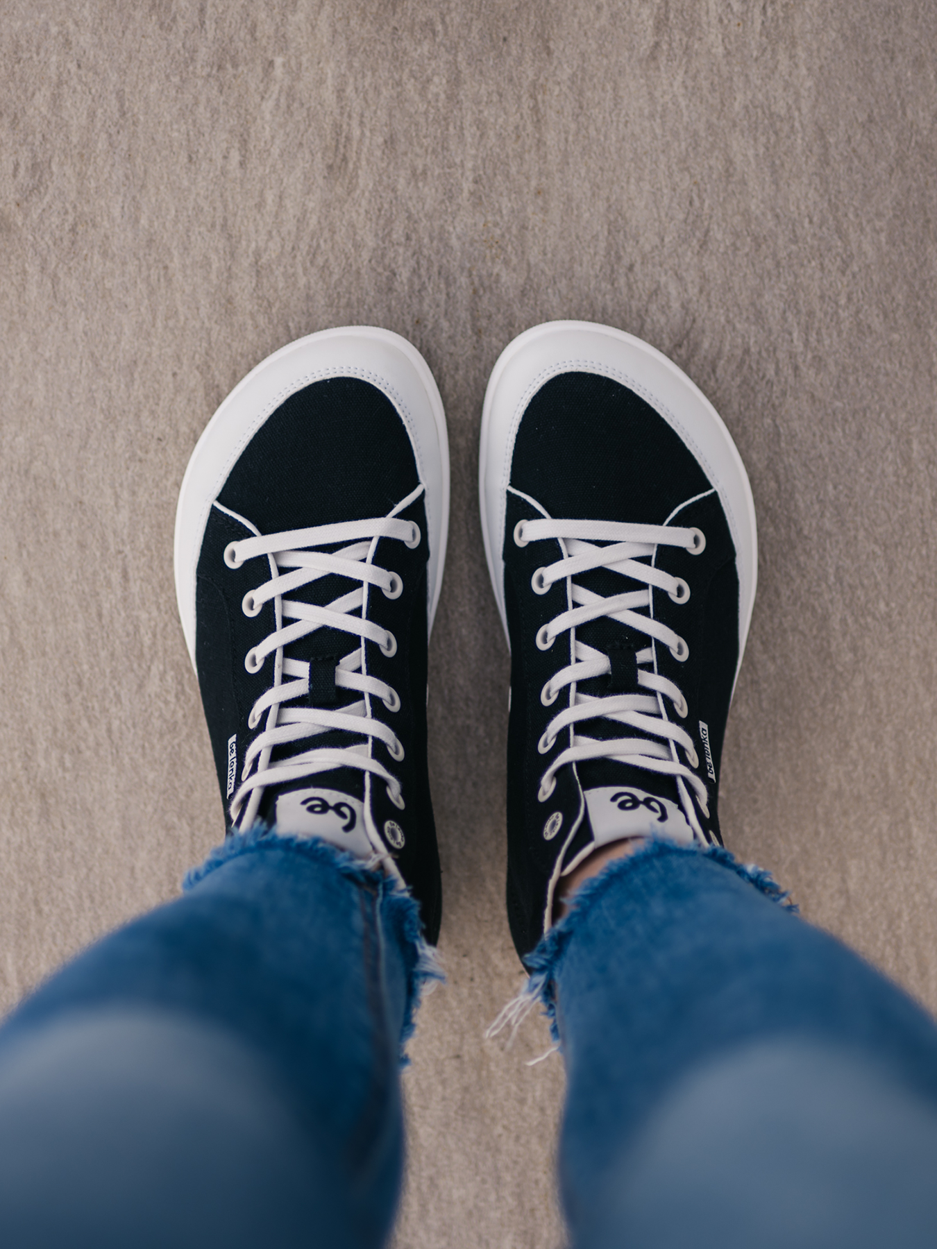 Barefoot Sneakers Rebound - High Top - Black & White