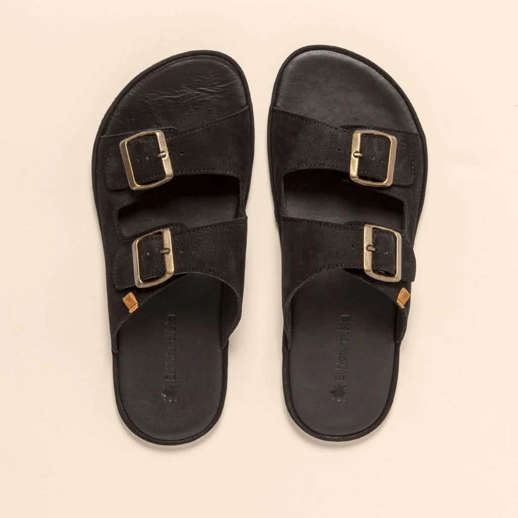 NOBUCK LAVADO BLACK - BARE SANDALS