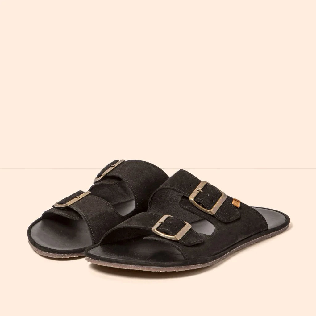 NOBUCK LAVADO BLACK - BARE SANDALS